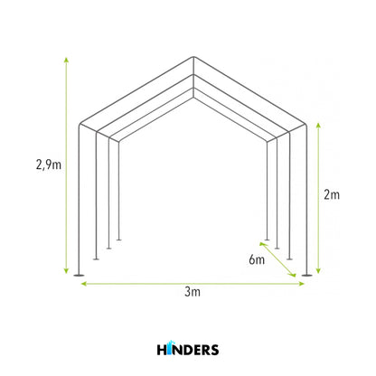 Partytent 6x3