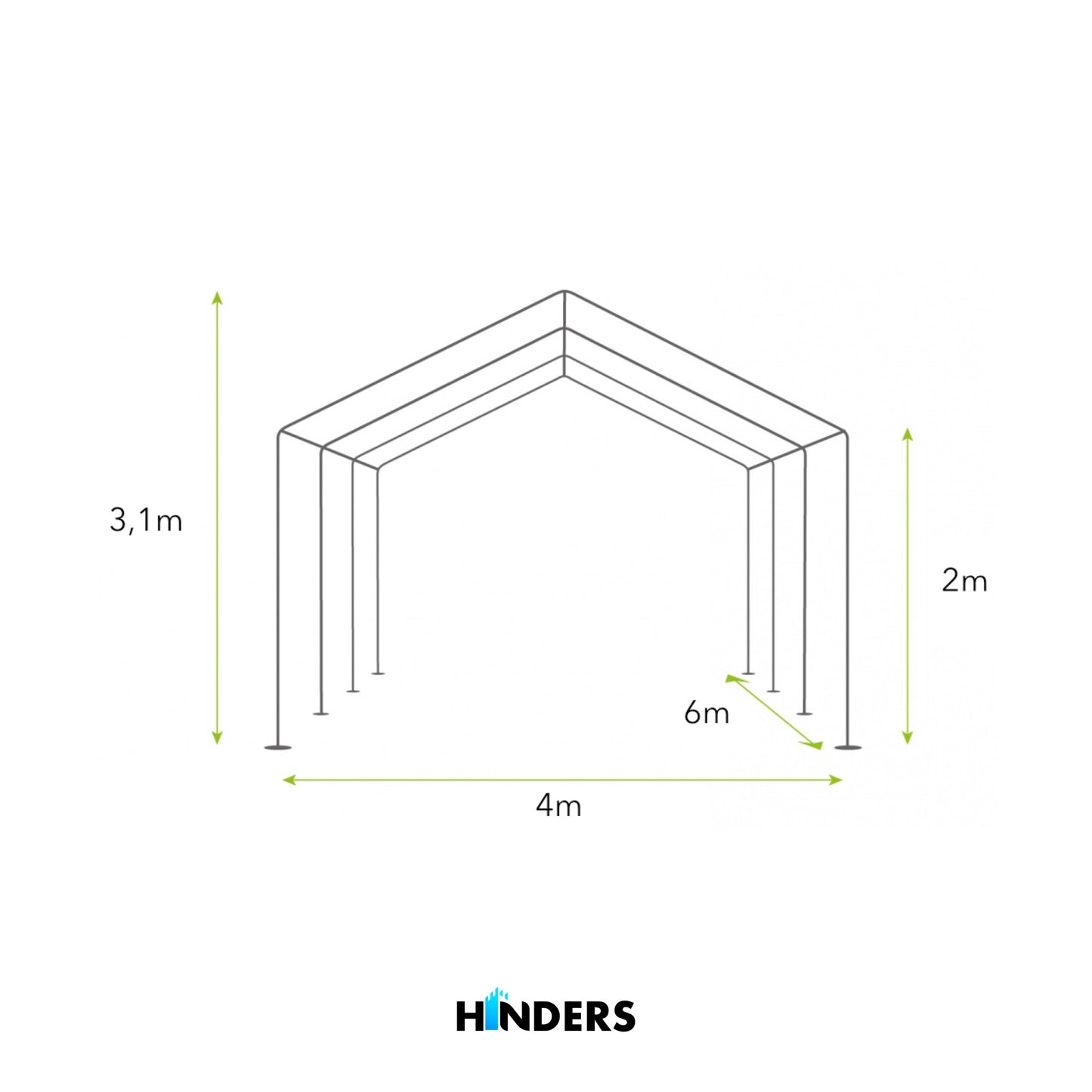 Partytent 6x4