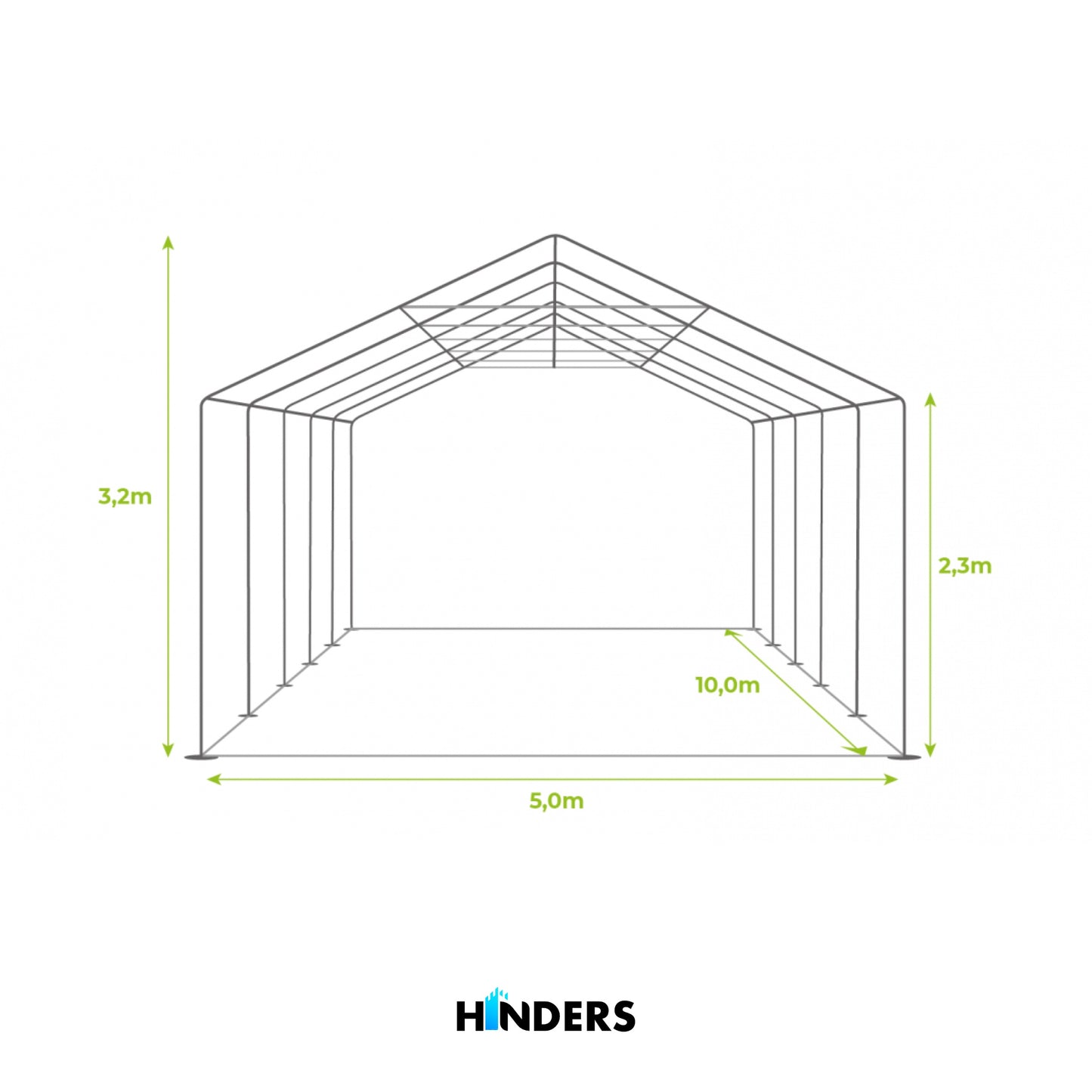 Partytent 5x10