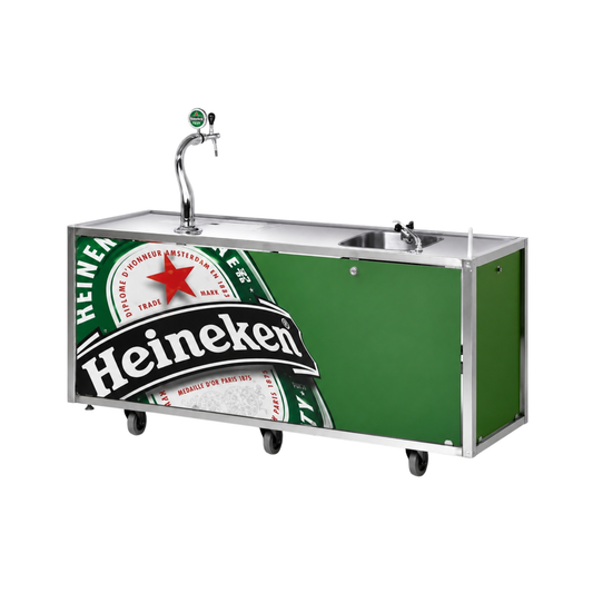 Mobiele bar 2 meter (Heineken)